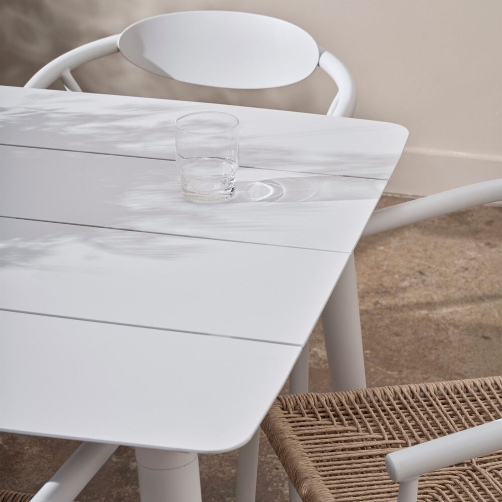 Sicily Outdoor Aluminium Rectangle Dining Table - Image 7