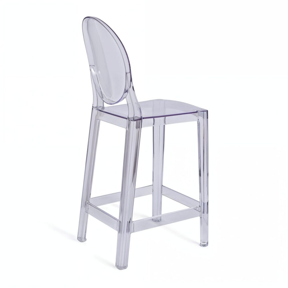 Ghost Bar Stool With Back Clear - Image 3