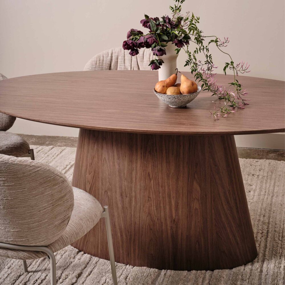 Eclipse Oval Dining Table Walnut - Image 4