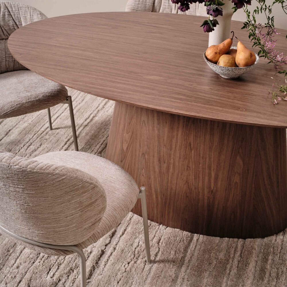 Eclipse Oval Dining Table Walnut - Image 7