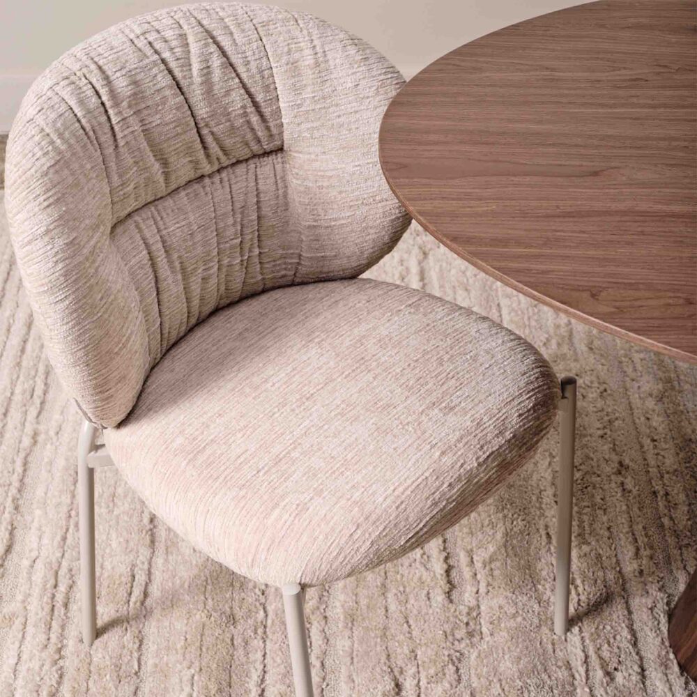 Nordic Fabric Dining Chair Beige – Comfort and Elegance Combined - Image 8