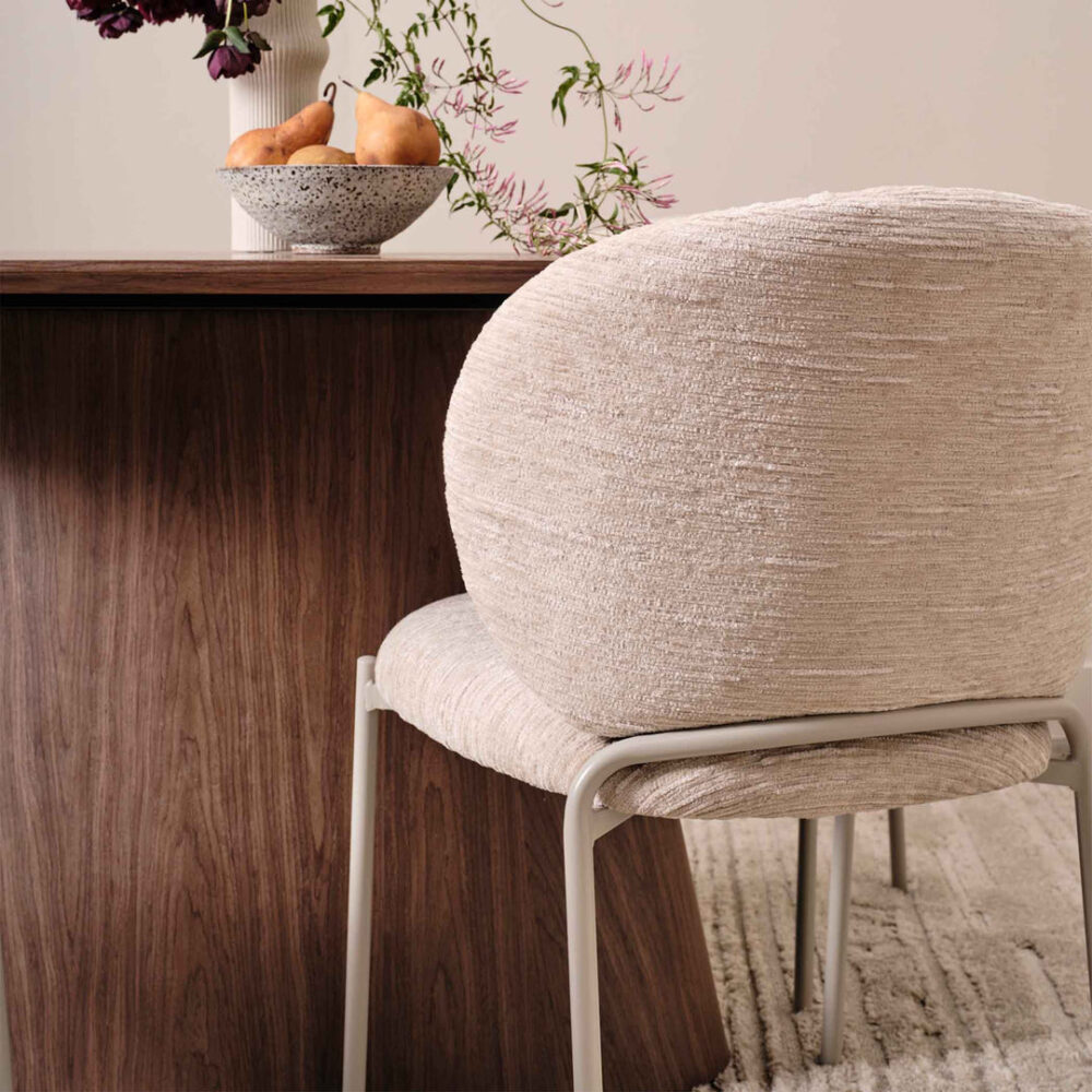 Nordic Fabric Dining Chair Beige – Comfort and Elegance Combined - Image 9