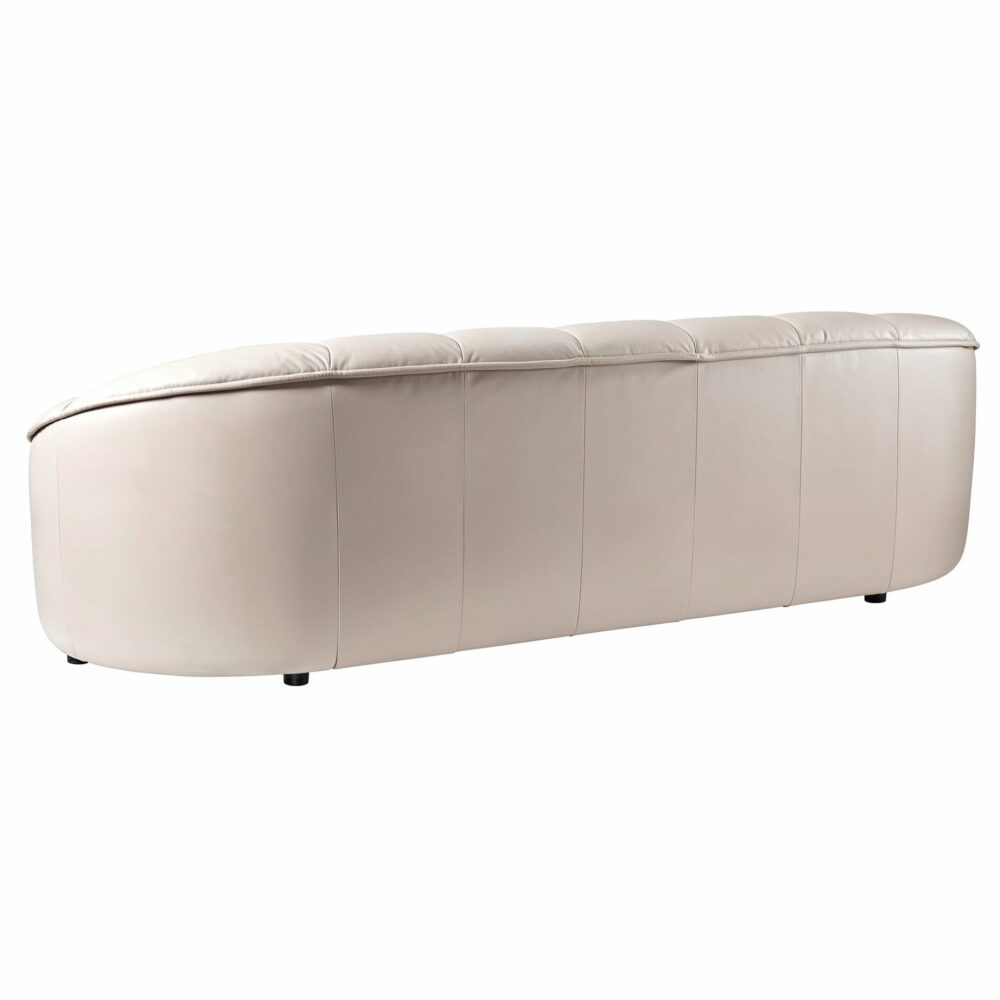 Mushroom Leather Sofa - Image 3