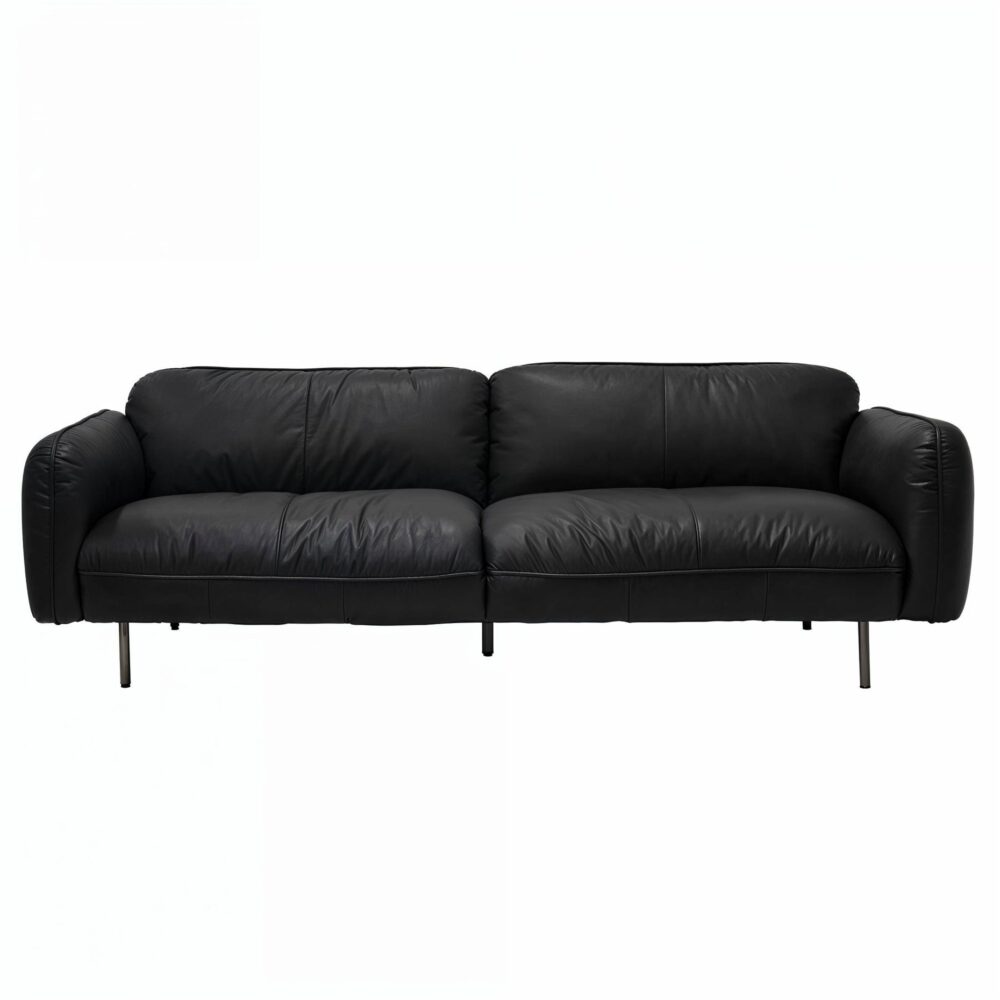 Jasper 3-Seater Leather Sofa - Image 6